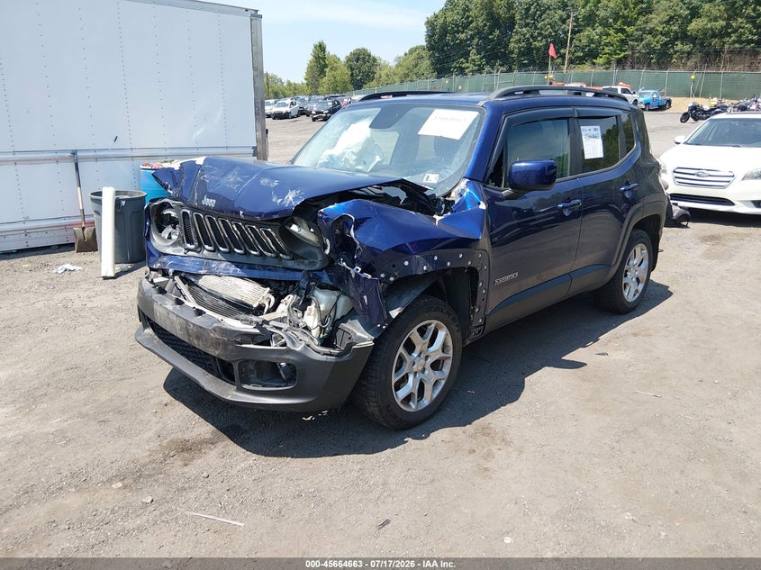 2016 Jeep Renegade VIN ZACCJBBT8GPE40596 IAAI salvage auction — FRONT END, Salvage Title, sold $425 on 2026-08-18 (photo 2)