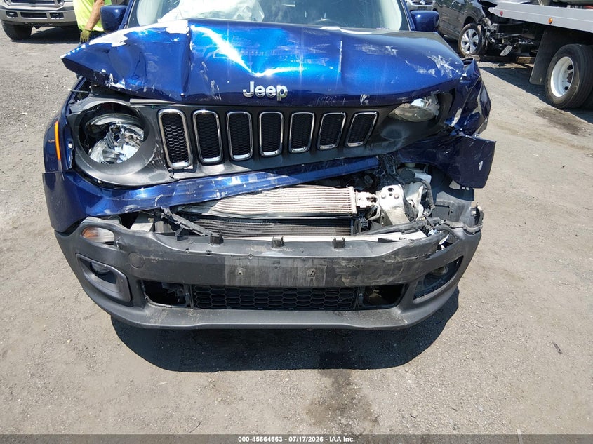 2016 Jeep Renegade VIN ZACCJBBT8GPE40596 IAAI salvage auction — FRONT END, Salvage Title, sold $425 on 2026-08-18 (photo 6)