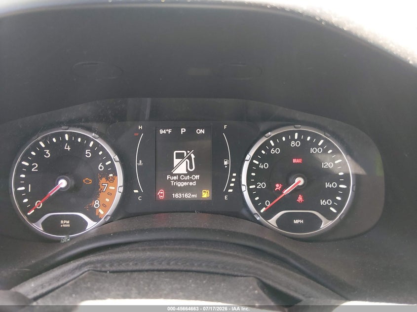 2016 Jeep Renegade VIN ZACCJBBT8GPE40596 IAAI salvage auction — FRONT END, Salvage Title, sold $425 on 2026-08-18 (photo 7)