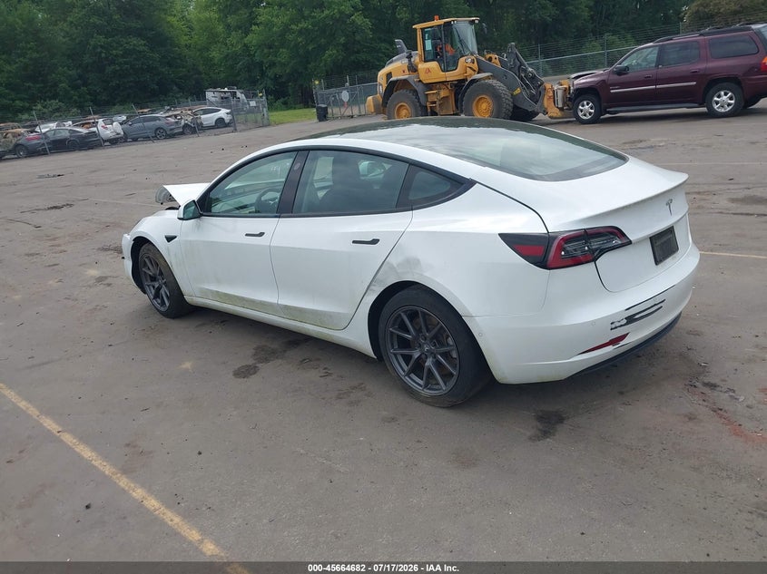 2021 Tesla Model 3 VIN 5YJ3E1EA0MF029222 IAAI salvage auction — NORMAL WEAR, Clear (Connecticut), sold $3,225 on 2026-07-30 (photo 3)