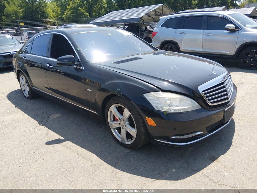 2012 Mercedes-benz S class VIN WDDNG9EB5CA478127 IAAI salvage auction — HAIL, Salvage (Connecticut), sold $1,650 on 2026-07-30 (photo 1)