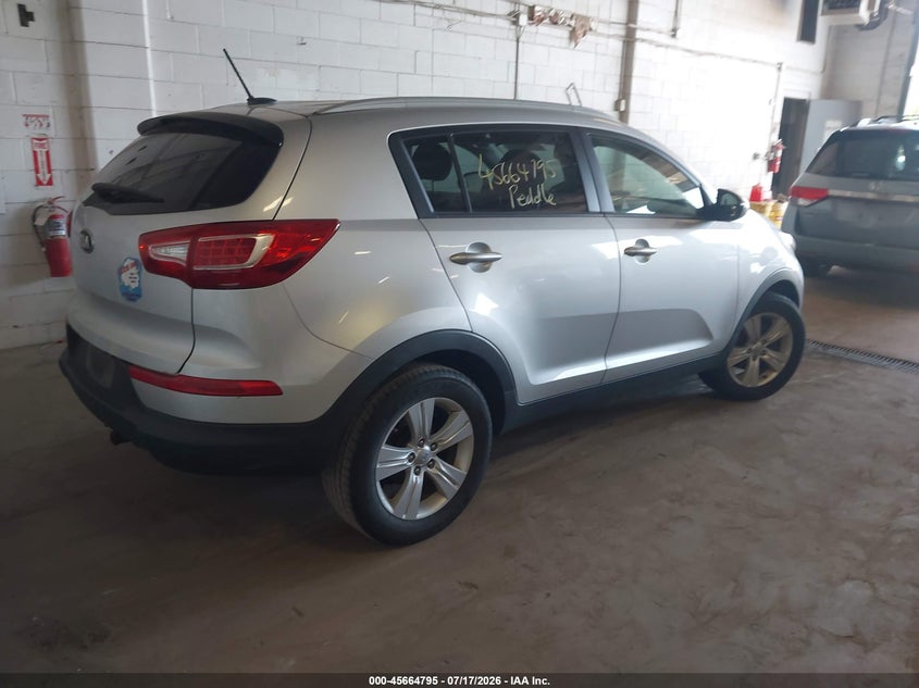 2013 Kia Sportage VIN KNDPB3A20D7358089 IAAI salvage auction — NORMAL WEAR, Salvage Title, sold $1,400 on 2026-07-29 (photo 4)