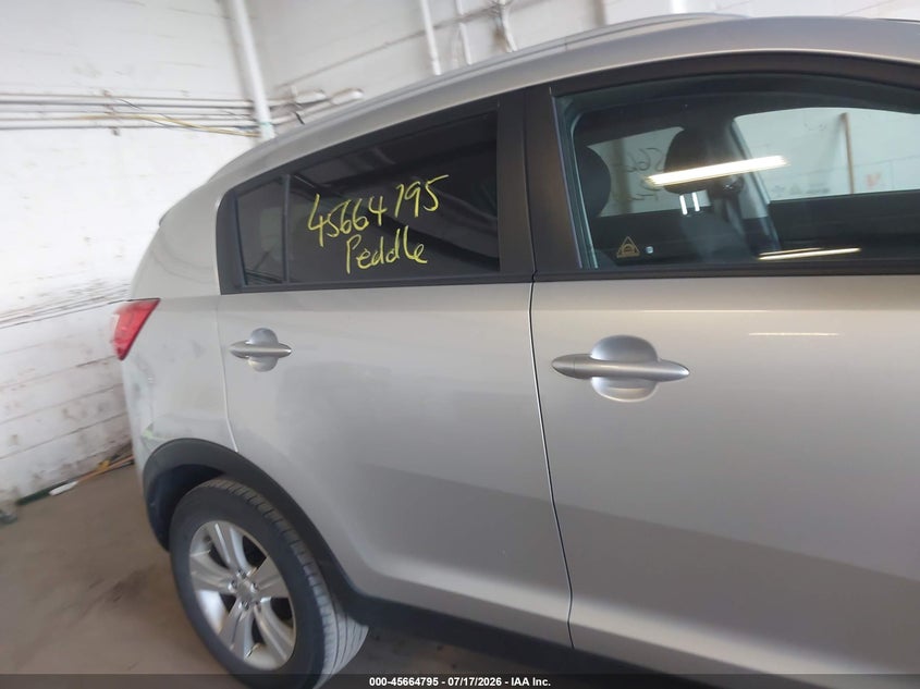2013 Kia Sportage VIN KNDPB3A20D7358089 IAAI salvage auction — NORMAL WEAR, Salvage Title, sold $1,400 on 2026-07-29 (photo 6)