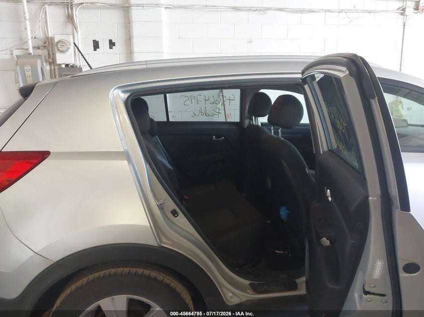 2013 Kia Sportage VIN KNDPB3A20D7358089 IAAI salvage auction — NORMAL WEAR, Salvage Title, sold $1,400 on 2026-07-29 (photo 8)