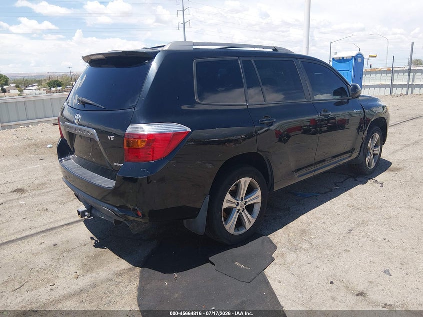 2009 Toyota Highlander VIN JTEES43A992116466 IAAI salvage auction — NORMAL WEAR, Clear (New Mexico), sold $250 on 2026-07-29 (photo 4)