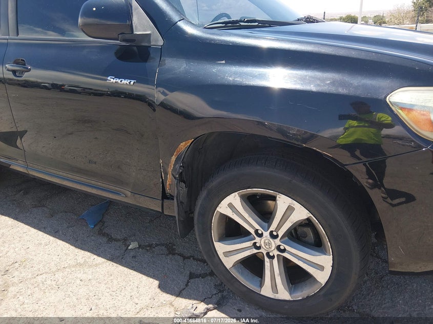 2009 Toyota Highlander VIN JTEES43A992116466 IAAI salvage auction — NORMAL WEAR, Clear (New Mexico), sold $250 on 2026-07-29 (photo 6)