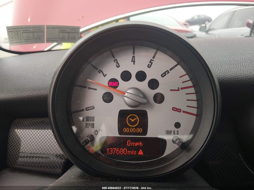 2013 Mini Hardtop VIN WMWSV3C52DT479297 IAAI salvage auction — NORMAL WEAR, Clear (Pennsylvania), sold $300 on 2026-07-22 (photo 7)