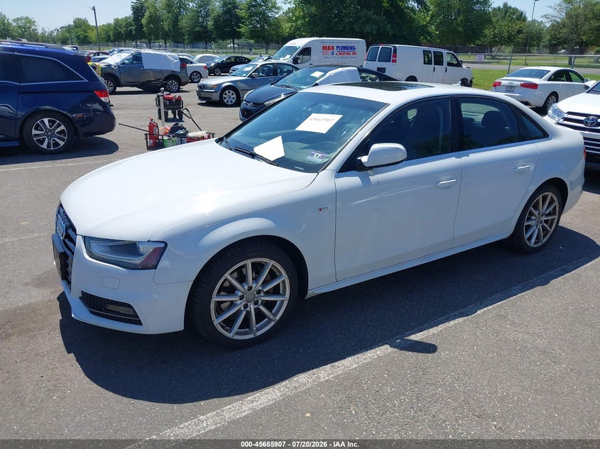 2015 Audi A4 VIN WAUFFAFL4FN007204 IAAI salvage auction — NORMAL WEAR, Clear (New Jersey), sold $575 on 2026-07-27 (photo 2)