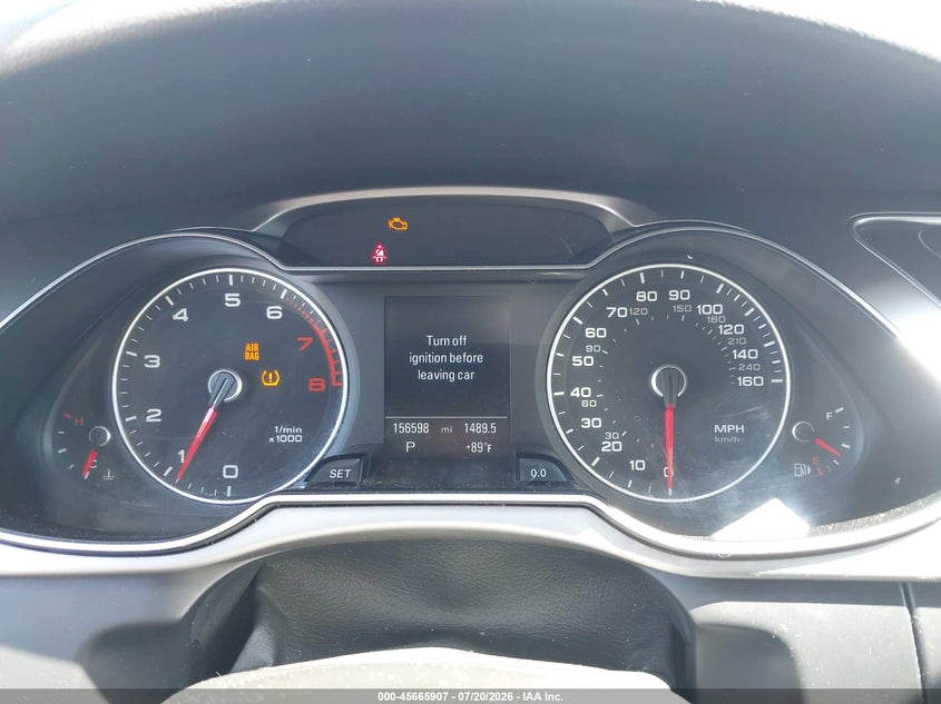 2015 Audi A4 VIN WAUFFAFL4FN007204 IAAI salvage auction — NORMAL WEAR, Clear (New Jersey), sold $575 on 2026-07-27 (photo 7)