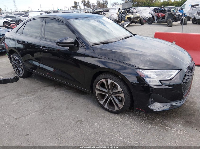 2025 Audi A3 VIN WAUGUDGY4SA047466 — IAAI salvage auction photo