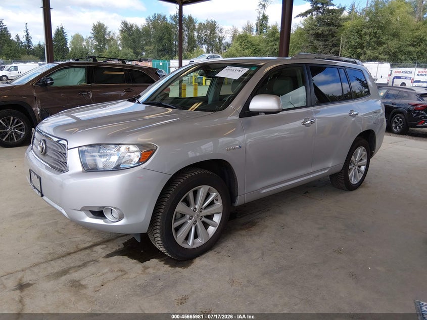2010 Toyota Highlander hybrid VIN JTEJW3EHXA2047766 IAAI salvage auction — REAR END, Bill Of Sale (Washington), sold $3,750 on 2026-08-01 (photo 2)