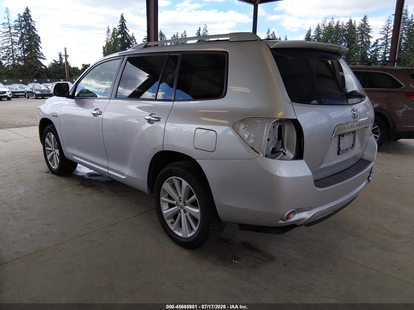 2010 Toyota Highlander hybrid VIN JTEJW3EHXA2047766 IAAI salvage auction — REAR END, Bill Of Sale (Washington), sold $3,750 on 2026-08-01 (photo 3)