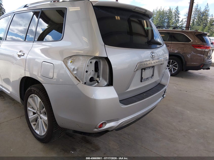 2010 Toyota Highlander hybrid VIN JTEJW3EHXA2047766 IAAI salvage auction — REAR END, Bill Of Sale (Washington), sold $3,750 on 2026-08-01 (photo 6)