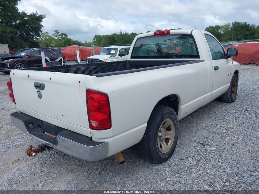 2008 Dodge Ram 1500 VIN 1D7HA16N38J193684 IAAI salvage auction — NORMAL WEAR, Clear (Florida), sold $300 on 2026-07-31 (photo 4)