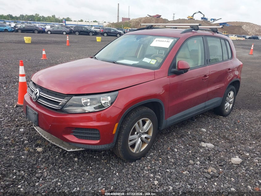 2016 Volkswagen Tiguan VIN WVGBV7AX8GW073442 IAAI salvage auction — NORMAL WEAR, Clear (New York), sold $775 on 2026-07-28 (photo 2)