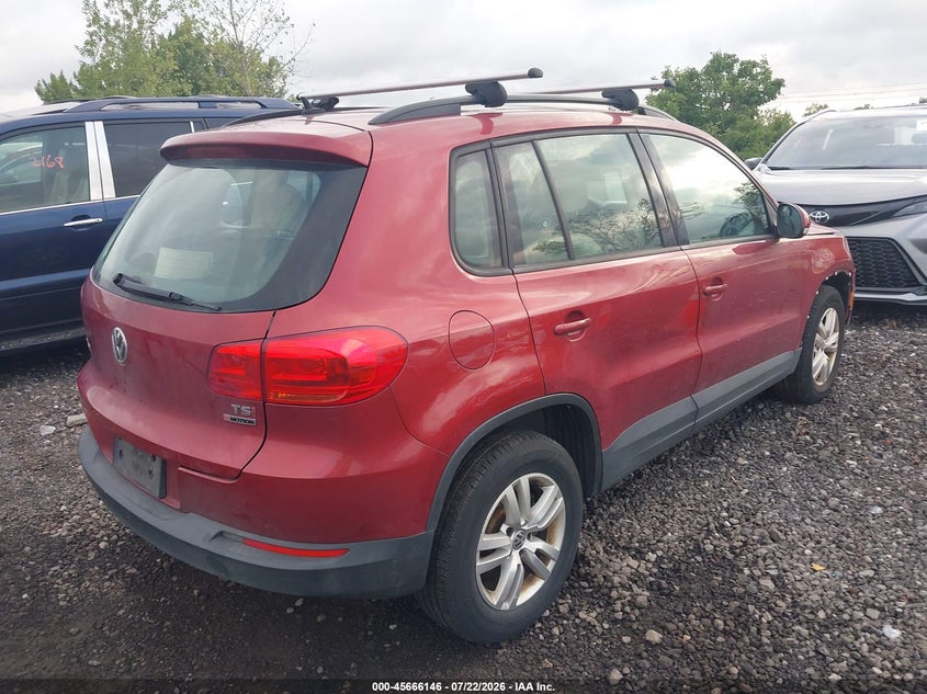 2016 Volkswagen Tiguan VIN WVGBV7AX8GW073442 IAAI salvage auction — NORMAL WEAR, Clear (New York), sold $775 on 2026-07-28 (photo 4)