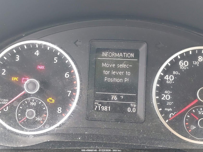 2016 Volkswagen Tiguan VIN WVGBV7AX8GW073442 IAAI salvage auction — NORMAL WEAR, Clear (New York), sold $775 on 2026-07-28 (photo 7)