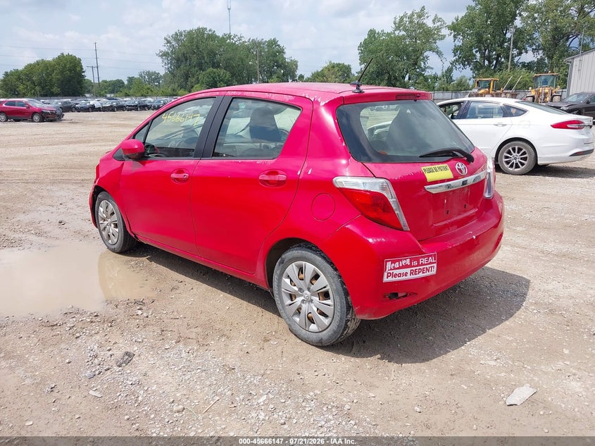 2012 Toyota Yaris VIN JTDKTUD37CD523072 IAAI salvage auction — FRONT END, Salvage (Ohio), sold $725 on 2026-07-31 (photo 3)