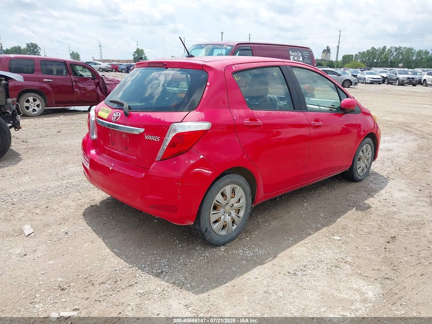 2012 Toyota Yaris VIN JTDKTUD37CD523072 IAAI salvage auction — FRONT END, Salvage (Ohio), sold $725 on 2026-07-31 (photo 4)