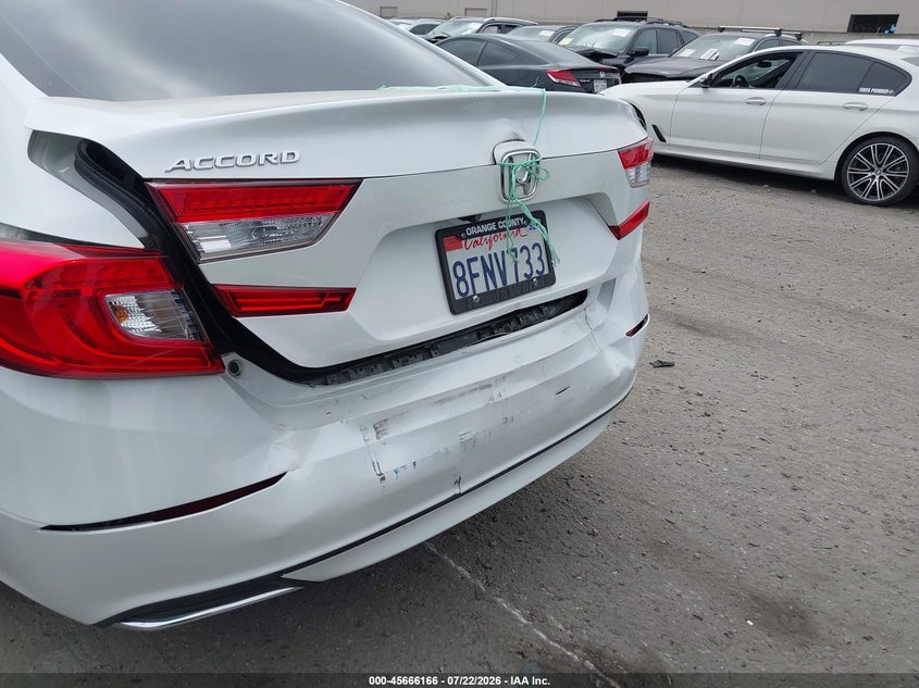 2018 Honda Accord VIN 1HGCV1F16JA227193 IAAI salvage auction — REAR END, Wait Title, sold $5,600 on 2026-08-30 (photo 6)