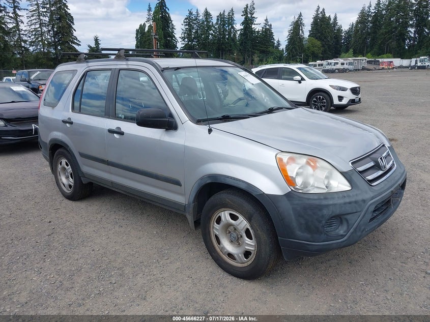 2005 Honda Cr-v VIN JHLRD78585C047564 IAAI salvage auction — NORMAL WEAR, Clear (Washington), sold $75 on 2026-07-29 (photo 1)