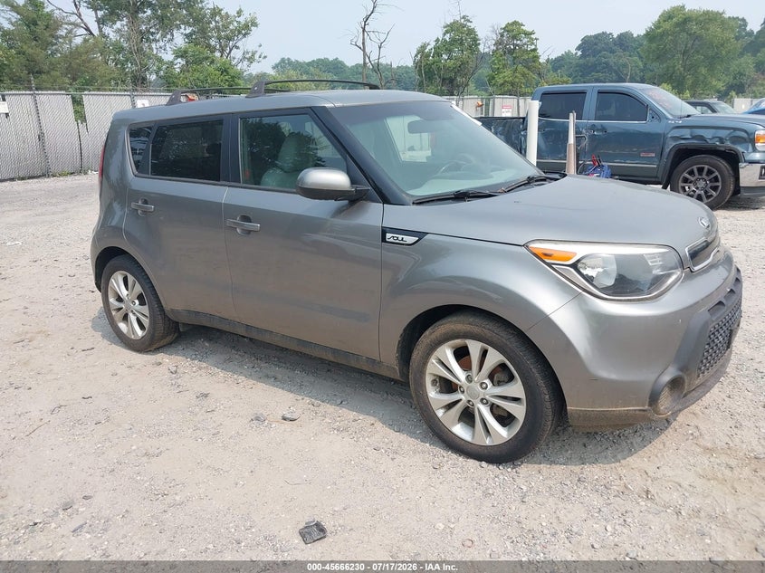 2015 Kia Soul VIN KNDJP3A59F7122500 IAAI salvage auction — NORMAL WEAR, Clear (New Jersey), sold $600 on 2026-07-28 (photo 1)