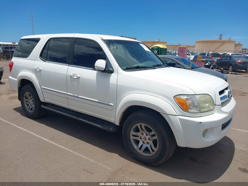 2005 Toyota Sequoia VIN 5TDZT34A25S250489 IAAI salvage auction — REAR END, Salvage (Hawaii), sold $150 on 2026-07-21 (photo 1)