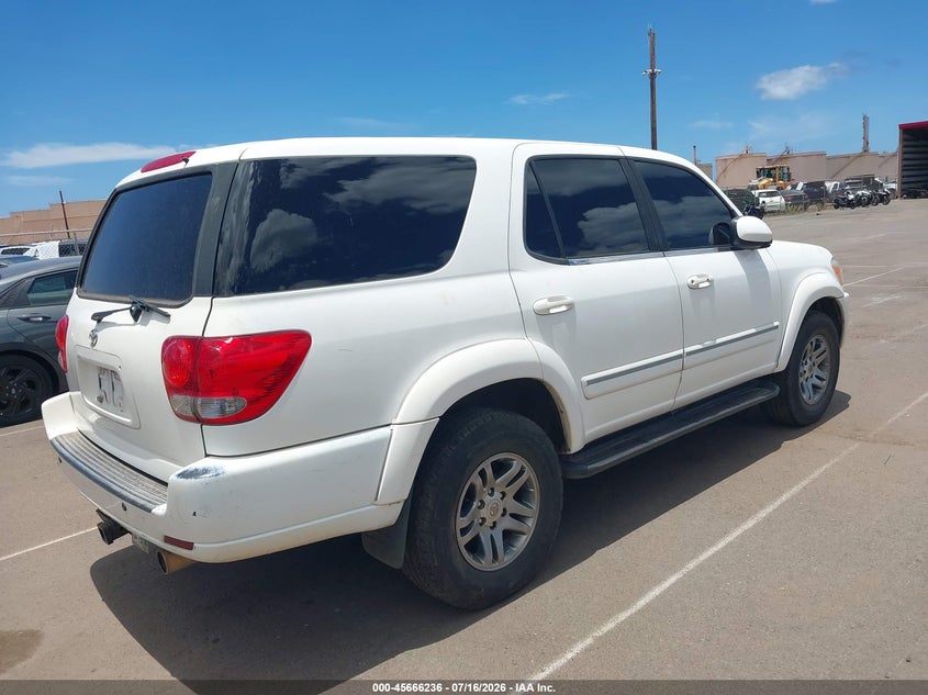 2005 Toyota Sequoia VIN 5TDZT34A25S250489 IAAI salvage auction — REAR END, Salvage (Hawaii), sold $150 on 2026-07-21 (photo 4)