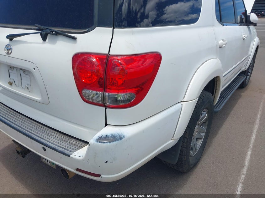 2005 Toyota Sequoia VIN 5TDZT34A25S250489 IAAI salvage auction — REAR END, Salvage (Hawaii), sold $150 on 2026-07-21 (photo 6)