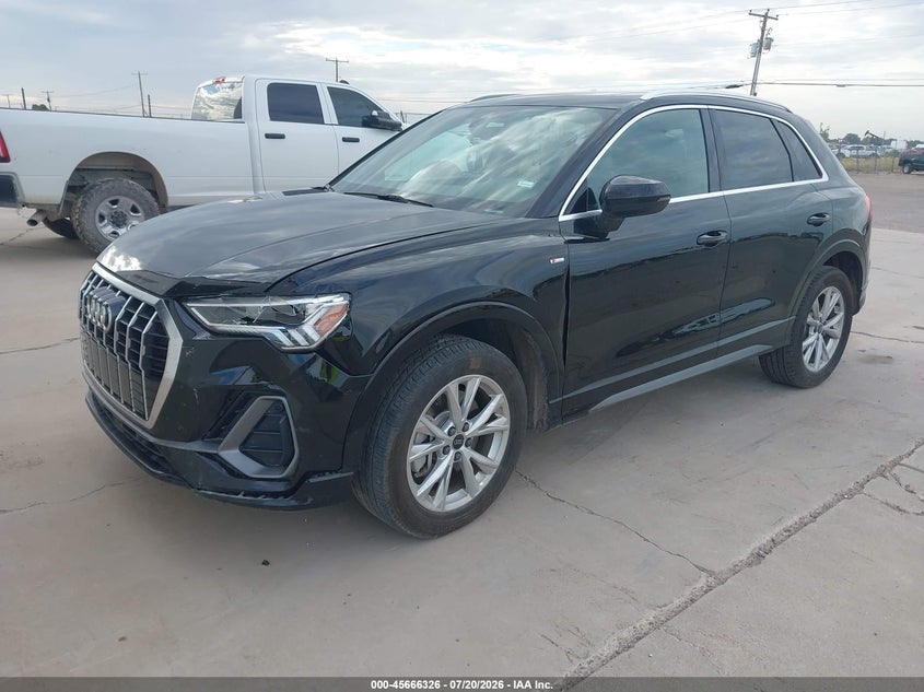 2025 Audi Q3 VIN WA1DECF32S1018786 IAAI salvage auction — LEFT FRONT, Enterprise Vehicles Clear Only (Mississippi), sold $16,800 on 2026-07-28 (photo 2)