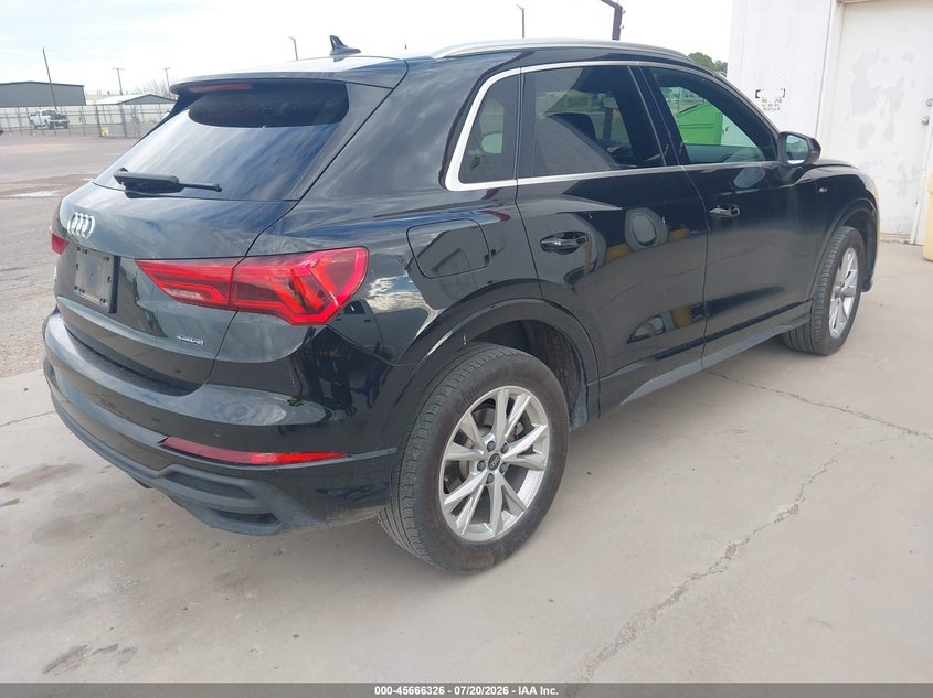 2025 Audi Q3 VIN WA1DECF32S1018786 IAAI salvage auction — LEFT FRONT, Enterprise Vehicles Clear Only (Mississippi), sold $16,800 on 2026-07-28 (photo 4)