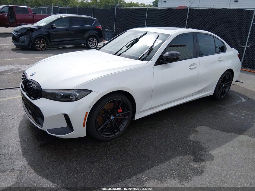 2024 BMW 3er VIN 3MW49FS05R8E25429 IAAI salvage auction — WATER/FLOOD, Wait Title, sold $17,200 on 2026-09-09 (photo 2)