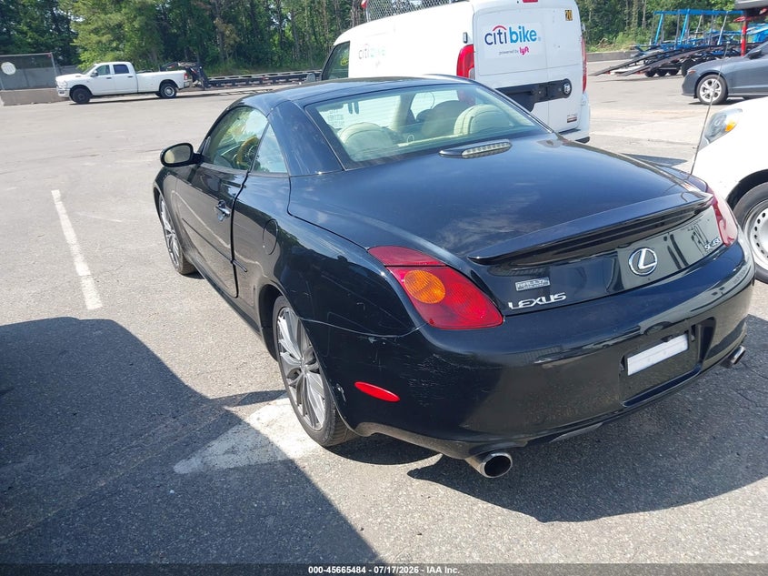 2003 Lexus Sc 430 VIN JTHFN48Y030048372 IAAI salvage auction — FRONT END, Clear (New York), sold $50 on 2026-07-21 (photo 3)