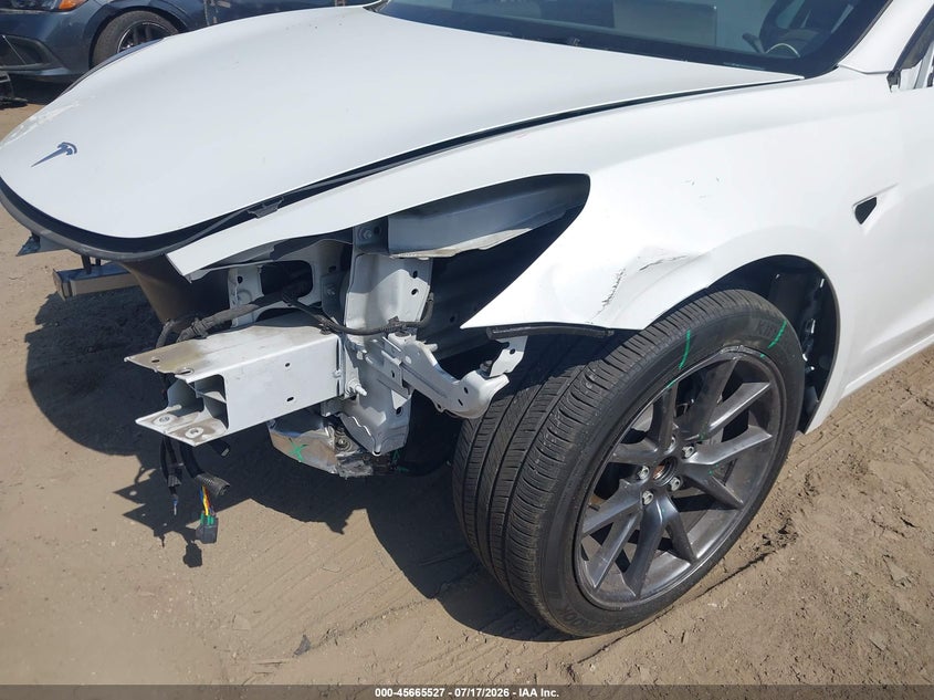 2023 Tesla Model 3 VIN 5YJ3E1EA4PF567474 IAAI salvage auction — LEFT FRONT, Salvage (California), sold $125 on 2026-07-29 (photo 6)