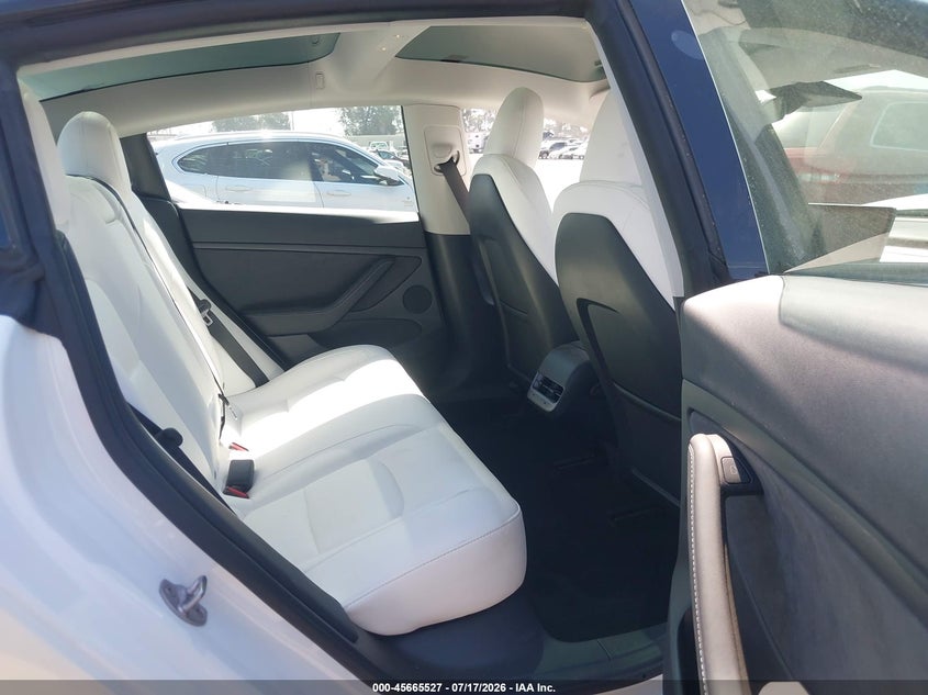 2023 Tesla Model 3 VIN 5YJ3E1EA4PF567474 IAAI salvage auction — LEFT FRONT, Salvage (California), sold $125 on 2026-07-29 (photo 8)