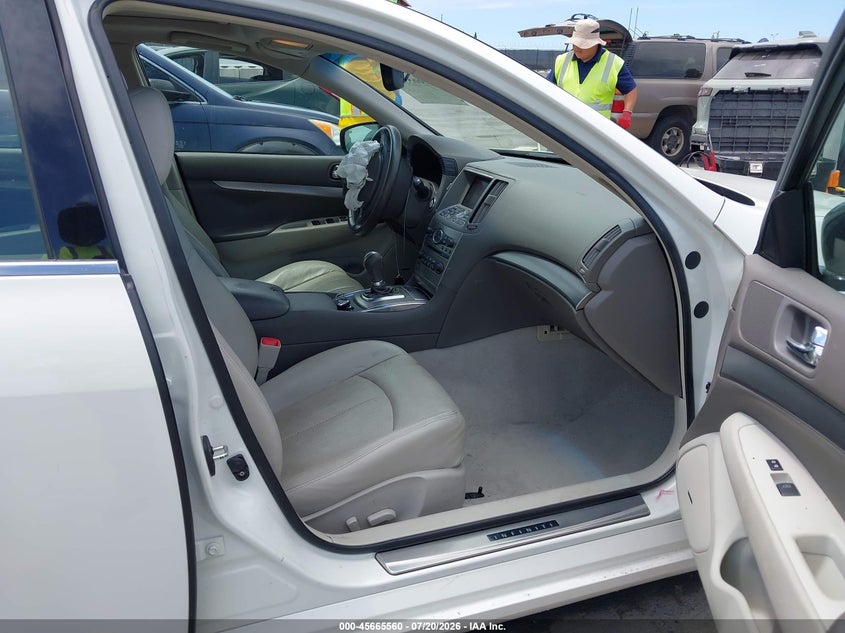 2011 Infiniti G37 VIN JN1CV6AP9BM300289 IAAI salvage auction — FRONT END, Salvage (California), sold $1,100 on 2026-07-29 (photo 5)