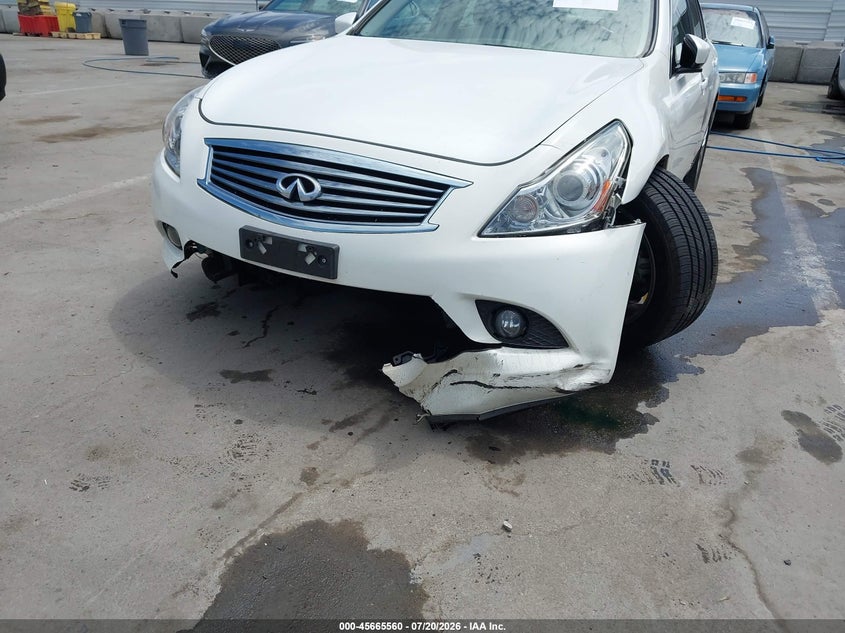 2011 Infiniti G37 VIN JN1CV6AP9BM300289 IAAI salvage auction — FRONT END, Salvage (California), sold $1,100 on 2026-07-29 (photo 6)