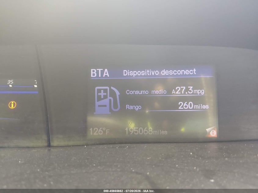 2013 Honda Civic VIN 2HGFB2F52DH593446 IAAI salvage auction — REAR END, Salvage Title, sold $1,425 on 2026-07-31 (photo 7)