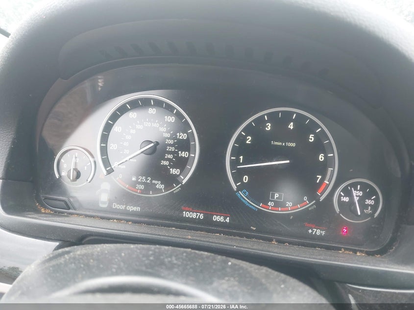 2016 BMW 5er VIN WBA5B3C51GG260205 IAAI salvage auction — UNKNOWN, Clear (Massachusetts), sold $25 on 2026-07-31 (photo 7)