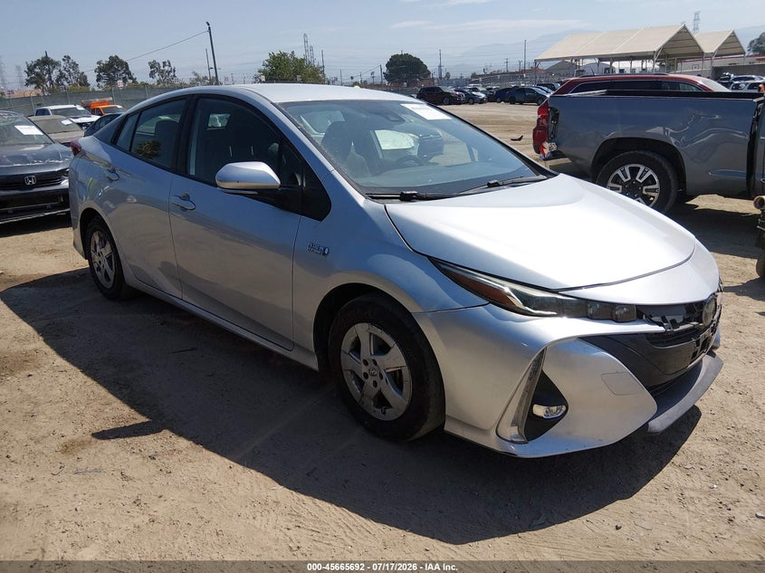 2021 Toyota Prius VIN JTDKAMFP0M3187486 IAAI salvage auction — LEFT REAR, Salvage (California), sold $1,650 on 2026-07-29 (photo 1)