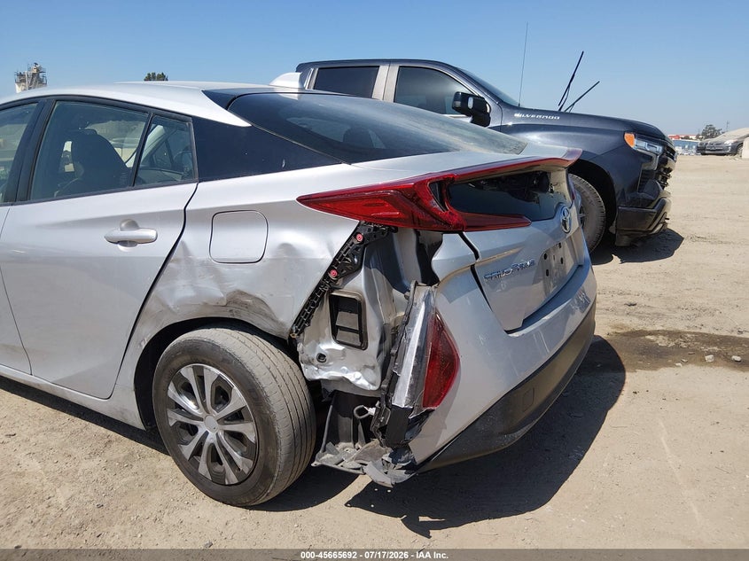 2021 Toyota Prius VIN JTDKAMFP0M3187486 IAAI salvage auction — LEFT REAR, Salvage (California), sold $1,650 on 2026-07-29 (photo 6)
