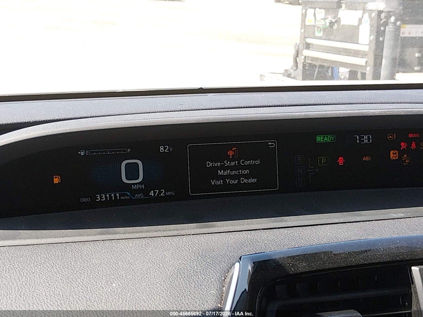 2021 Toyota Prius VIN JTDKAMFP0M3187486 IAAI salvage auction — LEFT REAR, Salvage (California), sold $1,650 on 2026-07-29 (photo 7)