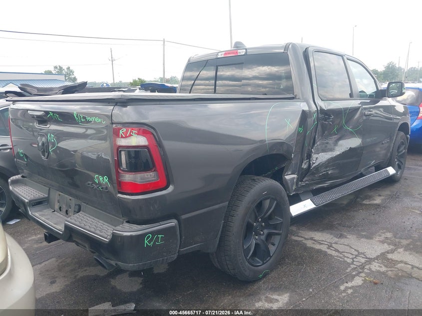 2021 Ram 1500 VIN 1C6SRFFT4MN510273 IAAI salvage auction — RIGHT SIDE, Salvage (Ohio), sold $25 on 2026-08-07 (photo 4)