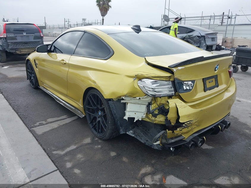 2015 BMW M4 VIN WBS3R9C5XFK331155 IAAI salvage auction — LEFT REAR, Salvage (California), sold $14,550 on 2026-08-19 (photo 6)