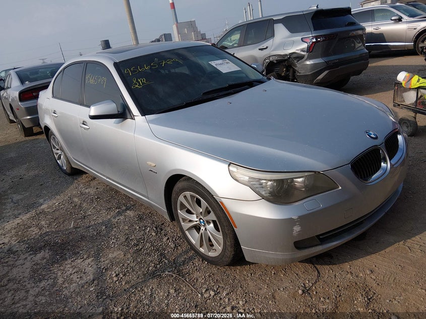 2010 BMW 5 series VIN WBANV9C54AC139998 IAAI salvage auction — NORMAL WEAR, Clear (Indiana), sold $25 on 2026-07-23 (photo 1)