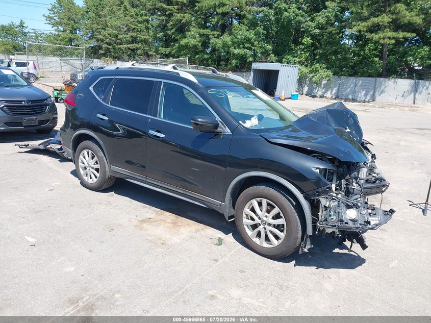 2017 Nissan Rogue VIN KNMAT2MV9HP512064 IAAI salvage auction — FRONT END, Mv-907A (New York), sold $700 on 2026-08-03 (photo 1)
