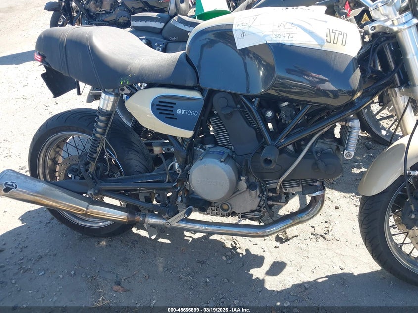 2007 Ducati Sportclassic VIN ZDM1WABP17B009053 IAAI salvage auction — UNKNOWN, Salvage Certificate (California), sold $1,350 on 2026-08-26 (photo 8)
