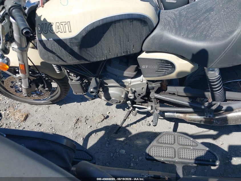 2007 Ducati Sportclassic VIN ZDM1WABP17B009053 IAAI salvage auction — UNKNOWN, Salvage Certificate (California), sold $1,350 on 2026-08-26 (photo 9)