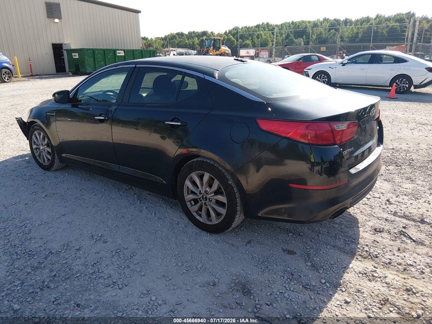 2015 Kia Optima VIN KNAGM4A78F5613952 IAAI salvage auction — NORMAL WEAR, Clear (Alabama), sold $325 on 2026-07-29 (photo 3)