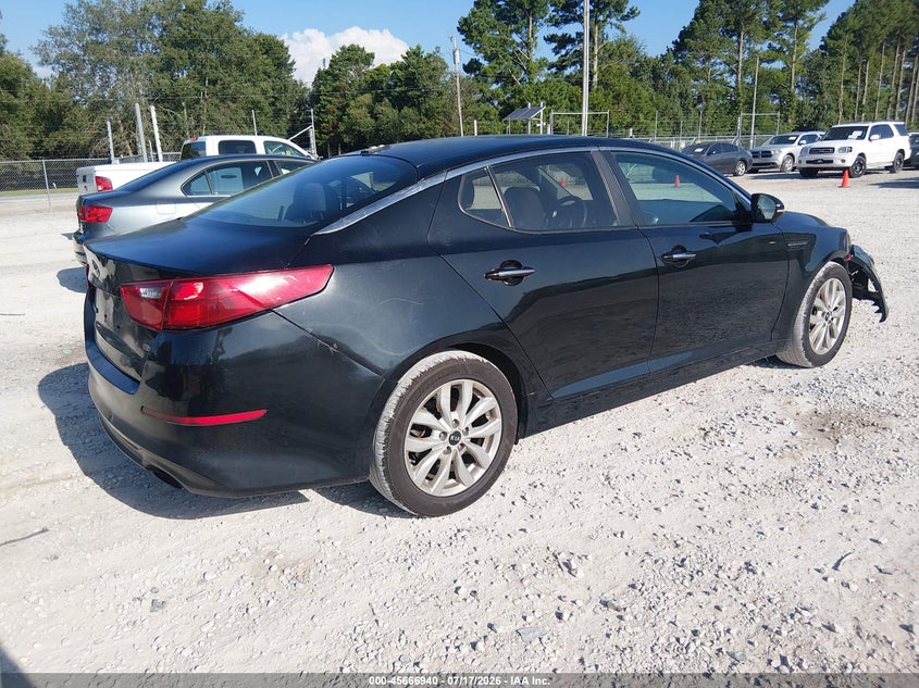 2015 Kia Optima VIN KNAGM4A78F5613952 IAAI salvage auction — NORMAL WEAR, Clear (Alabama), sold $325 on 2026-07-29 (photo 4)